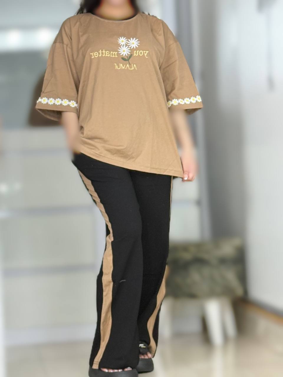 ست بابونه شلوارنواردار ۵۷۹۷